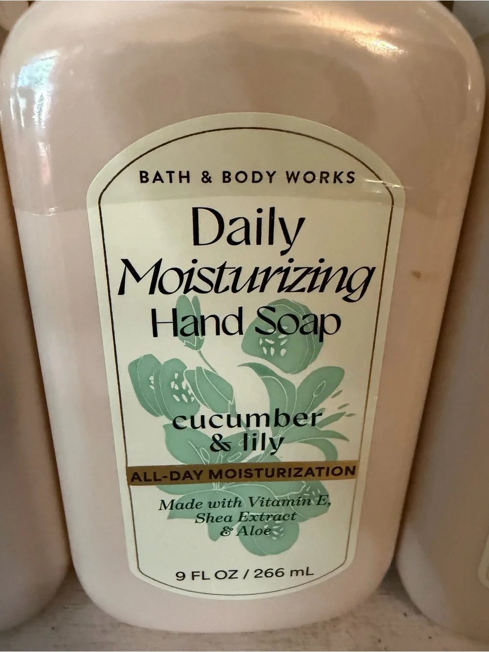 Bath & Body Works CUCUMBER & LILY Daily Moisturizing Hand Soap 9oz 3pc Set Lot